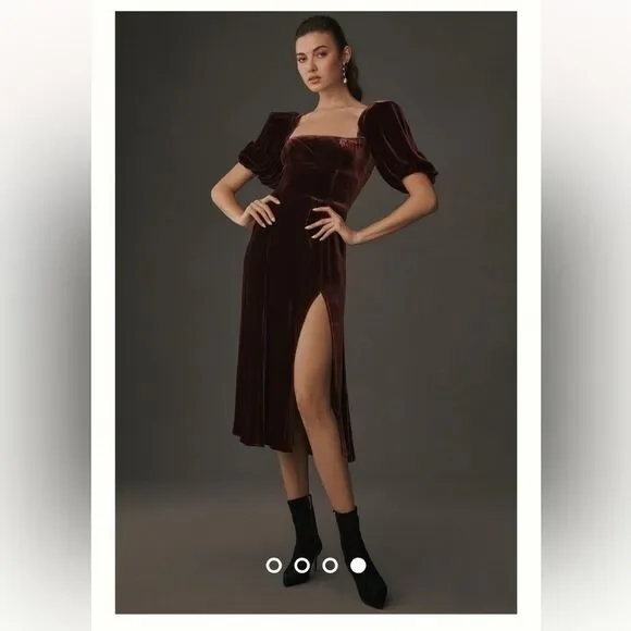 Reformation 4 By Anthropologie Reformation Jocelyn Velvet Dress